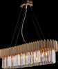 Lampadario-Contemporaneo-Ravel-Oro-8-Luci-E14