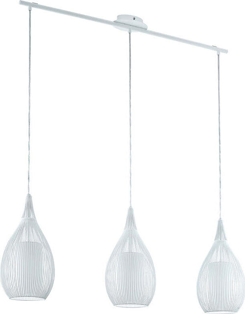 Lampadario-Contemporaneo-Razoni-3-Luci-Acciaio-Bianco