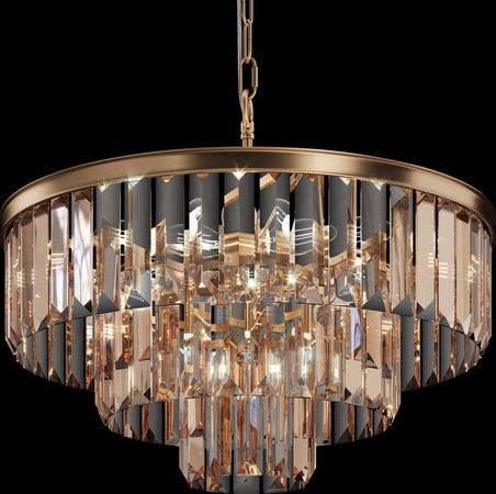 Lampadario-Contemporaneo-Revero-Metallo-Oro-7-Luci