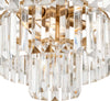 Lampadario-Contemporaneo-Revero-Metallo-Ottone-7-Luci-Diffusori-Vetro