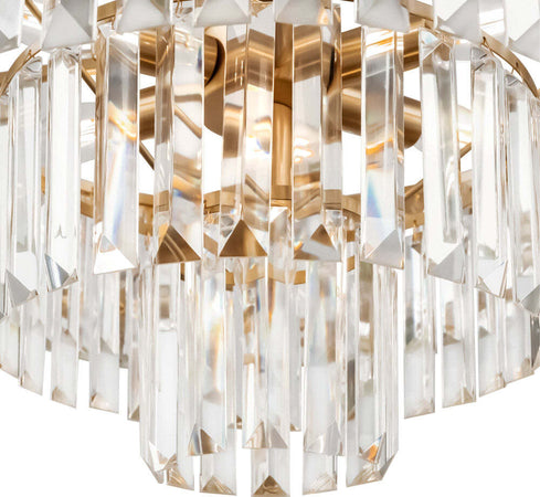 Lampadario-Contemporaneo-Revero-Metallo-Ottone-7-Luci-Diffusori-Vetro