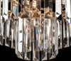 Lampadario-Contemporaneo-Revero-Metallo-Ottone-7-Luci-Diffusori-Vetro