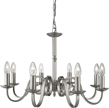 Lampadario-Contemporaneo-Richmond-Acciaio-Argento-8-Luci-E14