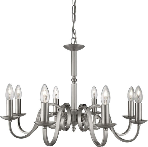 Lampadario-Contemporaneo-Richmond-Acciaio-Argento-8-Luci-E14