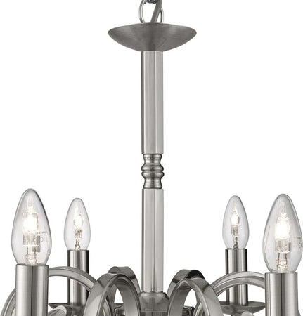 Lampadario-Contemporaneo-Richmond-Acciaio-Argento-8-Luci-E14