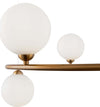 Lampadario-Contemporaneo-Ring-Metallo-Ottone-6-Luci-E-Rosone-Nero