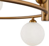 Lampadario-Contemporaneo-Ring-Metallo-Ottone-6-Luci-E-Rosone-Nero