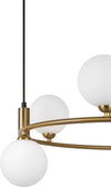 Lampadario-Contemporaneo-Ring-Struttura-E-Rosone-Metallo-Ottone-6-Luci