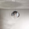 Lampadario-Contemporaneo-Ripple-Cromo-1-Luce-E27