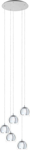 Lampadario-Contemporaneo-Rocamar-1-5-Luci-Acciaio-Cromo