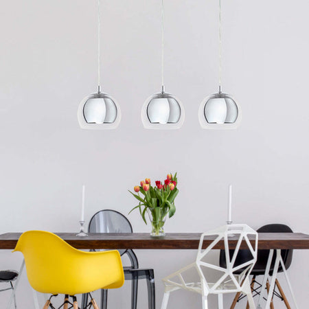 Lampadario-Contemporaneo-Rocamar-3-Luci-Acciaio-Cromo-E