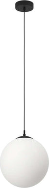 Lampadario-Contemporaneo-Rondo-3-1-Luce-Acciaio-Nero