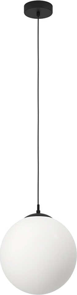 Lampadario-Contemporaneo-Rondo-3-1-Luce-Acciaio-Nero