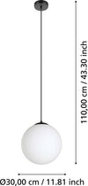 Lampadario-Contemporaneo-Rondo-3-1-Luce-Acciaio-Nero