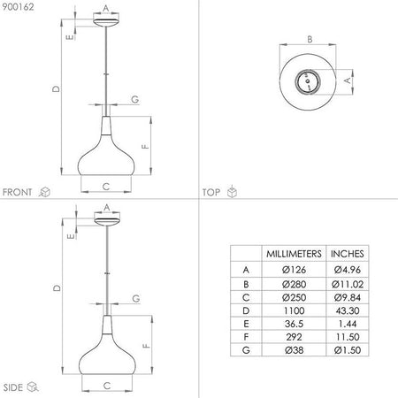 Lampadario-Contemporaneo-Sabinar-Medio-1-Luce-Metallo-Nero-E-Marrone