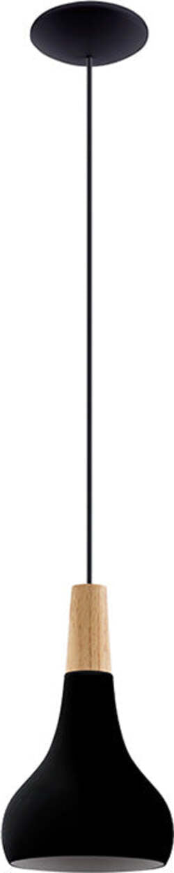 Lampadario-Contemporaneo-Sabinar-Piccolo-1-Luce-Metallo-Nero-E-Marrone