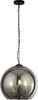 Lampadario-Contemporaneo-Sagittario-Acciaio-Cromo-Vetro-Fumè-3-Luci-E14