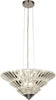 Lampadario-Contemporaneo-Savana-Acciaio-Cromo-Vetro-Trasparente-8-Luci-G9