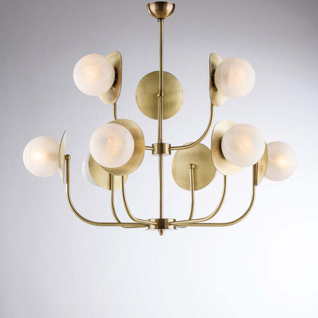 Lampadario-Contemporaneo-Selene-Bronzo-9-Luci-E14
