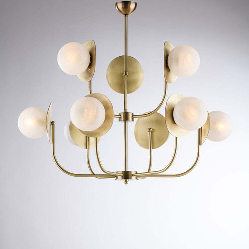 Lampadario-Contemporaneo-Selene-Bronzo-9-Luci-E14
