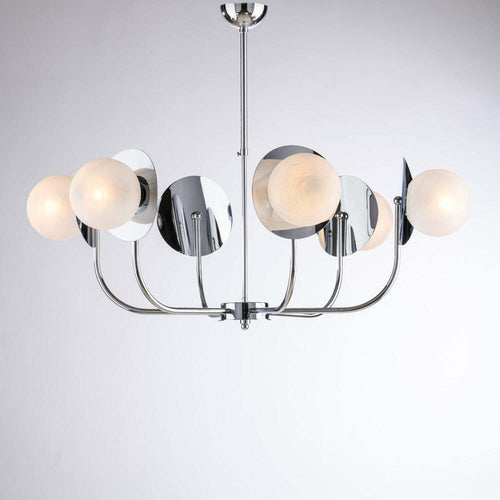 Lampadario-Contemporaneo-Selene-Cromo-6-Luci-E14