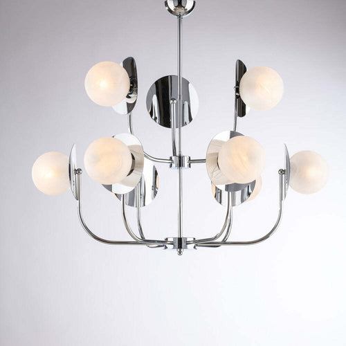 Lampadario-Contemporaneo-Selene-Cromo-9-Luci-E14
