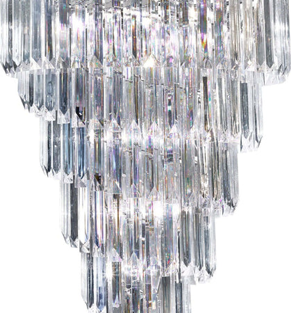 Lampadario-Contemporaneo-Sigma-Acciaio-Cromo-Policarbonato-9-Luci-E14