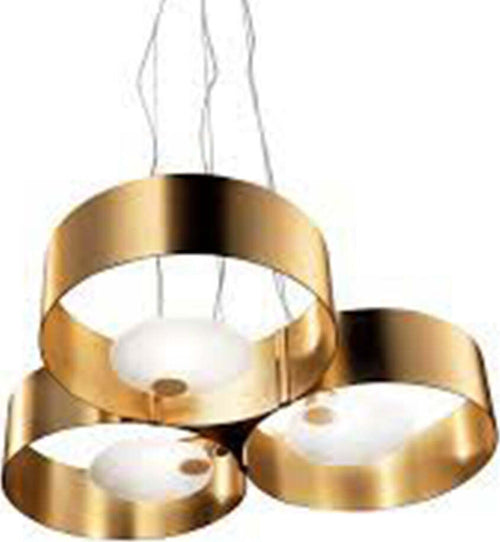 Lampadario-Contemporaneo-Sound-Metallo-Oro-Vetro-Led-13,5+13,5W