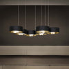 Lampadario-Contemporaneo-Sound-Orizzontale-Metallo-Oro-Vetro-Nero-Led-26,5+26,5W