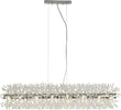 Lampadario-Contemporaneo-Sprazzo-Sole-Acciaio-Cromo-Vetro-Trasparente-16-Luci-G9