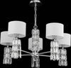 Lampadario-Contemporaneo-Talento-Metallo-Cromo-5-Luci-Diffusori-Pvc-Bianco