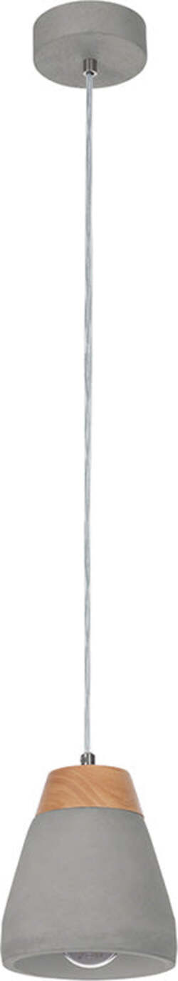 Lampadario-Contemporaneo-Tarega-1-Luce-Acciaio-Grigio
