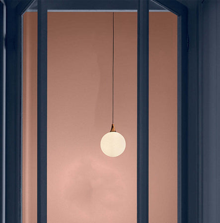 Lampadario-Contemporaneo-Tee-D20Cm-Metallo-Rame-Vetro-1-Luce