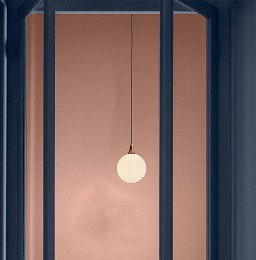 Lampadario-Contemporaneo-Tee-D20Cm-Metallo-Rame-Vetro-1-Luce