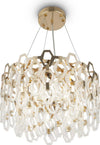 Lampadario-Contemporaneo-Tissage-Metallo-Oro-7-Luci