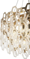 Lampadario-Contemporaneo-Tissage-Metallo-Oro-7-Luci