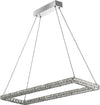 Lampadario-Contemporaneo-Trifoglio-Acciaio-Cromo-Led-37W-3000K
