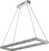 Lampadario-Contemporaneo-Trifoglio-Acciaio-Cromo-Led-37W-3000K