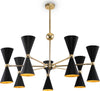 Lampadario-Contemporaneo-Vesper-In-Metallo-Nero-E-Oro-14-Luci