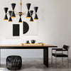 Lampadario-Contemporaneo-Vesper-In-Metallo-Nero-E-Oro-14-Luci