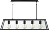 Lampadario-Contemporaneo-Viaggiatore-Acciaio-Nero-Vetro-5-Luci-E27