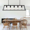 Lampadario-Contemporaneo-Viaggiatore-Acciaio-Nero-Vetro-5-Luci-E27