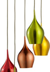 Lampadario-Contemporaneo-Vibrante-Acciaio-Cromo-Vetro-5-Luci-E14