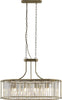 Lampadario-Contemporaneo-Victoria-Acciaio-Adjustable-Vetro-5-Luci-E27