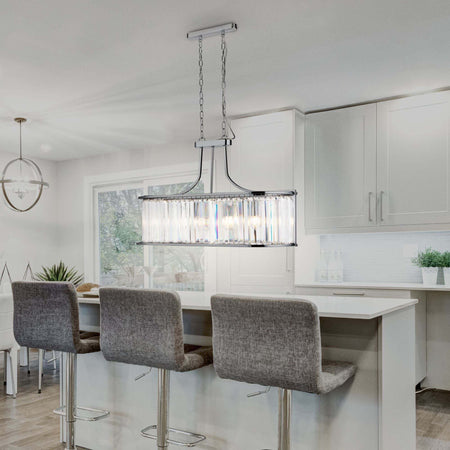 Lampadario-Contemporaneo-Victoria-Acciaio-Cromo-Vetro-5-Luci-E27