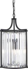 Lampadario-Contemporaneo-Victoria-Acciaio-Nero-Vetro-2-Luci-E14