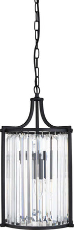 Lampadario-Contemporaneo-Victoria-Acciaio-Nero-Vetro-2-Luci-E14