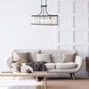 Lampadario-Contemporaneo-Victoria-Acciaio-Nero-Vetro-5-Luci-E27