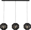 Lampadario-Contemporaneo-Vimini-Acciaio-Nero-Tessuto-3-Luci-E27