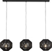 Lampadario-Contemporaneo-Vimini-Acciaio-Nero-Tessuto-3-Luci-E27